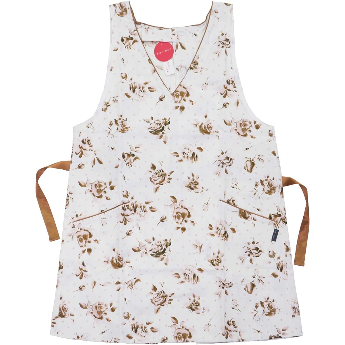 [isso ecco] Isso Ecco Apron Dress Dot Rose Free Size Made in Japan