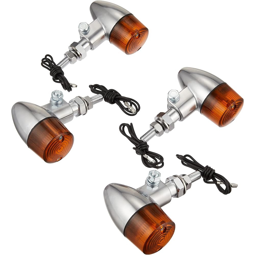 KITACO Turn Signal Kit YB-1/YB-1FOUR Rocket (Mini)/Aluminum Ground/Clear 830-0402033