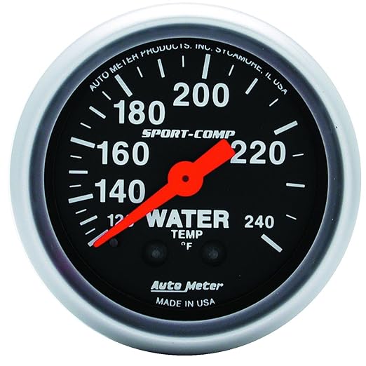 Auto Meter 4484 Ultra Lightweight Machine type vacuum gauge 2.65 inch