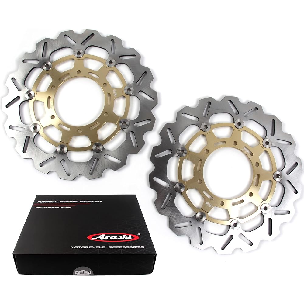 Arashi Front Brake Disc Rotor Fits Suzuki GSXR600 GSX-R600 GSXR 600 2008-2017 Motorcycle Replacement Accessories GSXR 750 1000 Gold