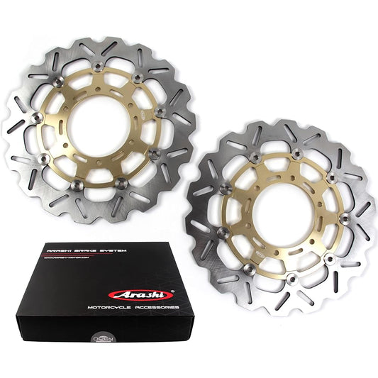 Arashi Front Brake Disc Rotor Fits Suzuki GSXR600 GSX-R600 GSXR 600 2008-2017 Motorcycle Replacement Accessories GSXR 750 1000 Gold