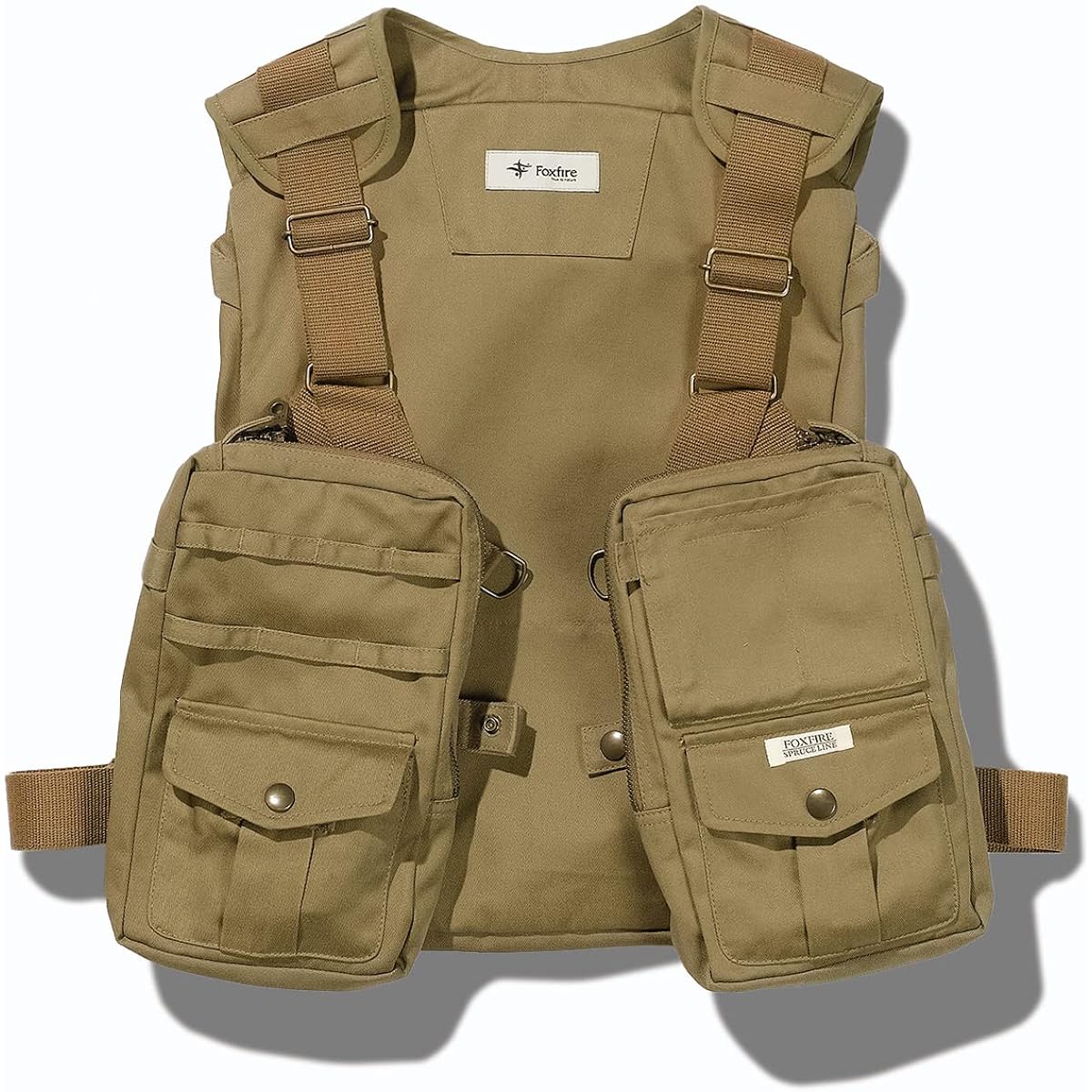 Foxfire Vertical Tackle Vest Khaki Free 6210269