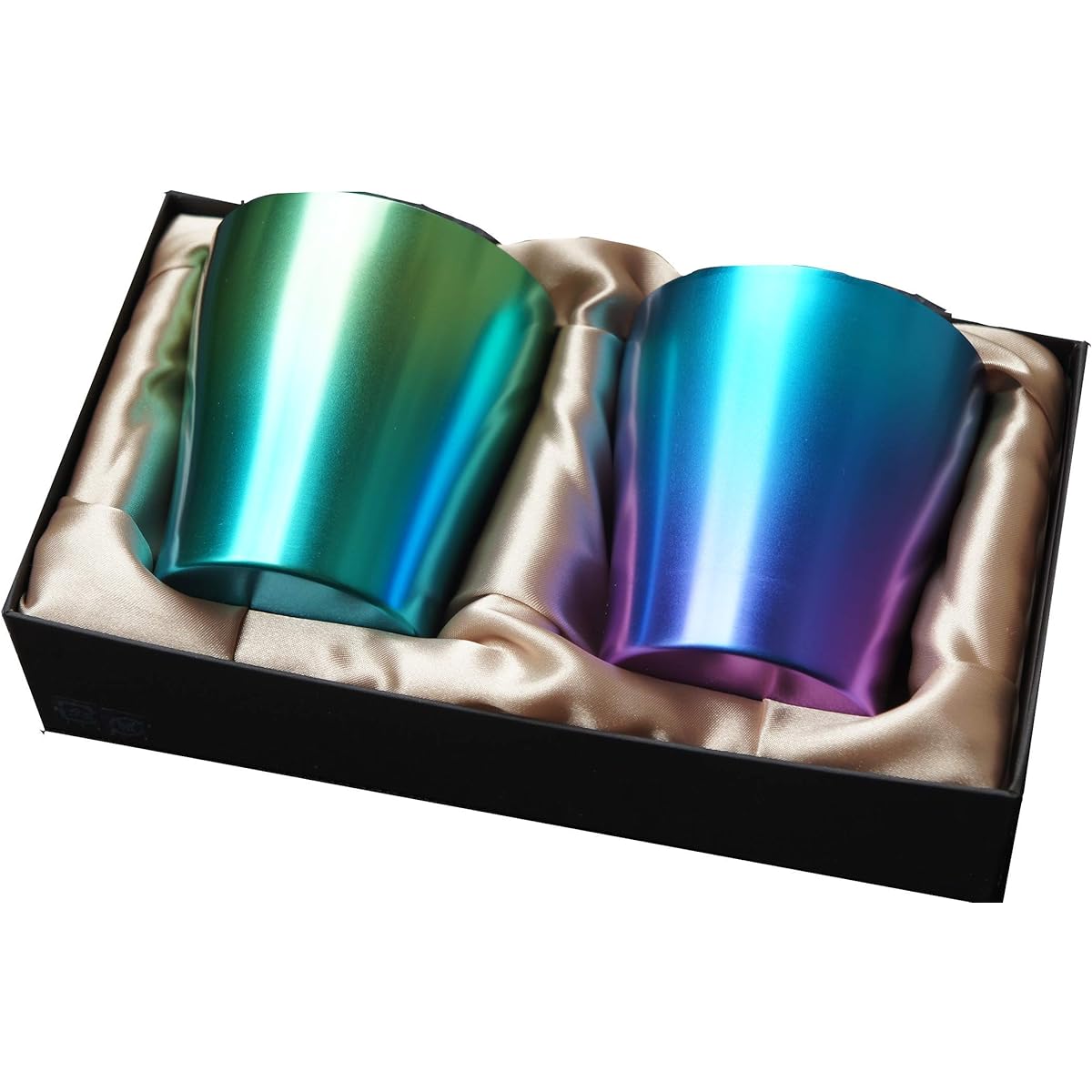 HORIE Titanium Double Tumbler Limited Model Fresh Green Green & Blue 2 Color Set T15SR250G13G18 Wedding Blessing Thank You Gift Made in Japan Cool/Heat