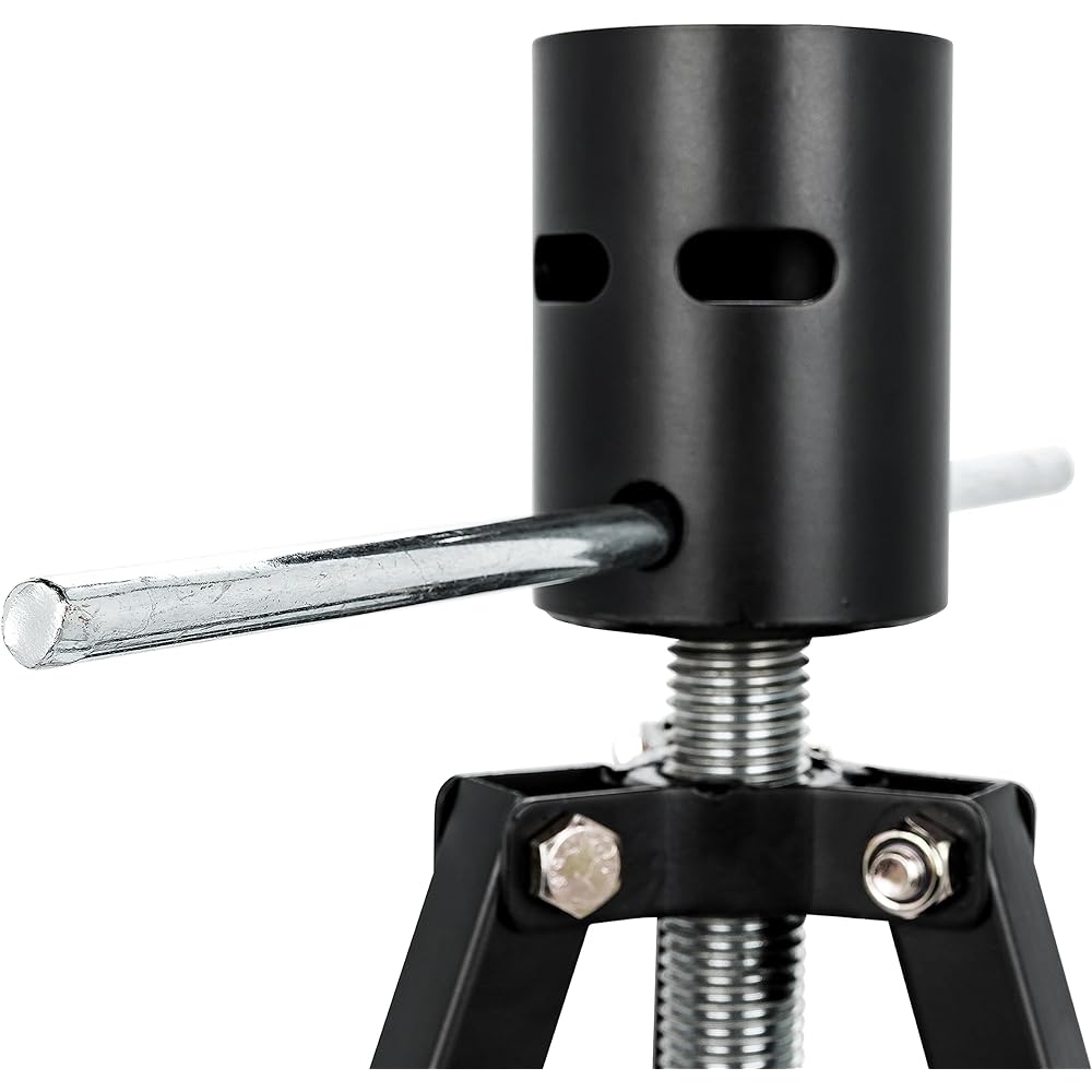 CAMCO EAZ-LIFT Camper/RV 5th Wheel Kingpin Tripod Stabilizer Stabilizer Stabilizer Adjustable 38.5 inches to 50 inches You can adjust the height from 38.5 inches to 50 inches of 5,000 pounds | Easy to store RV with foldable (48855)