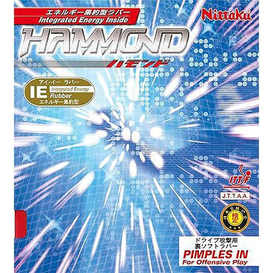 Nittaku Table Tennis Rubber Hammond Back Soft High Elasticity NR-8527 Black Thin