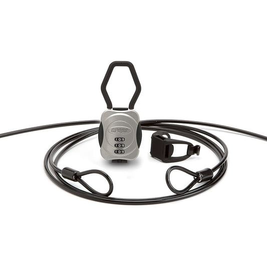 Crops Multi-Wire Lock MIGHTY GUARD | 4mm x 1800mm 3-digit dial CP-D3-SHW-07 (Silver)