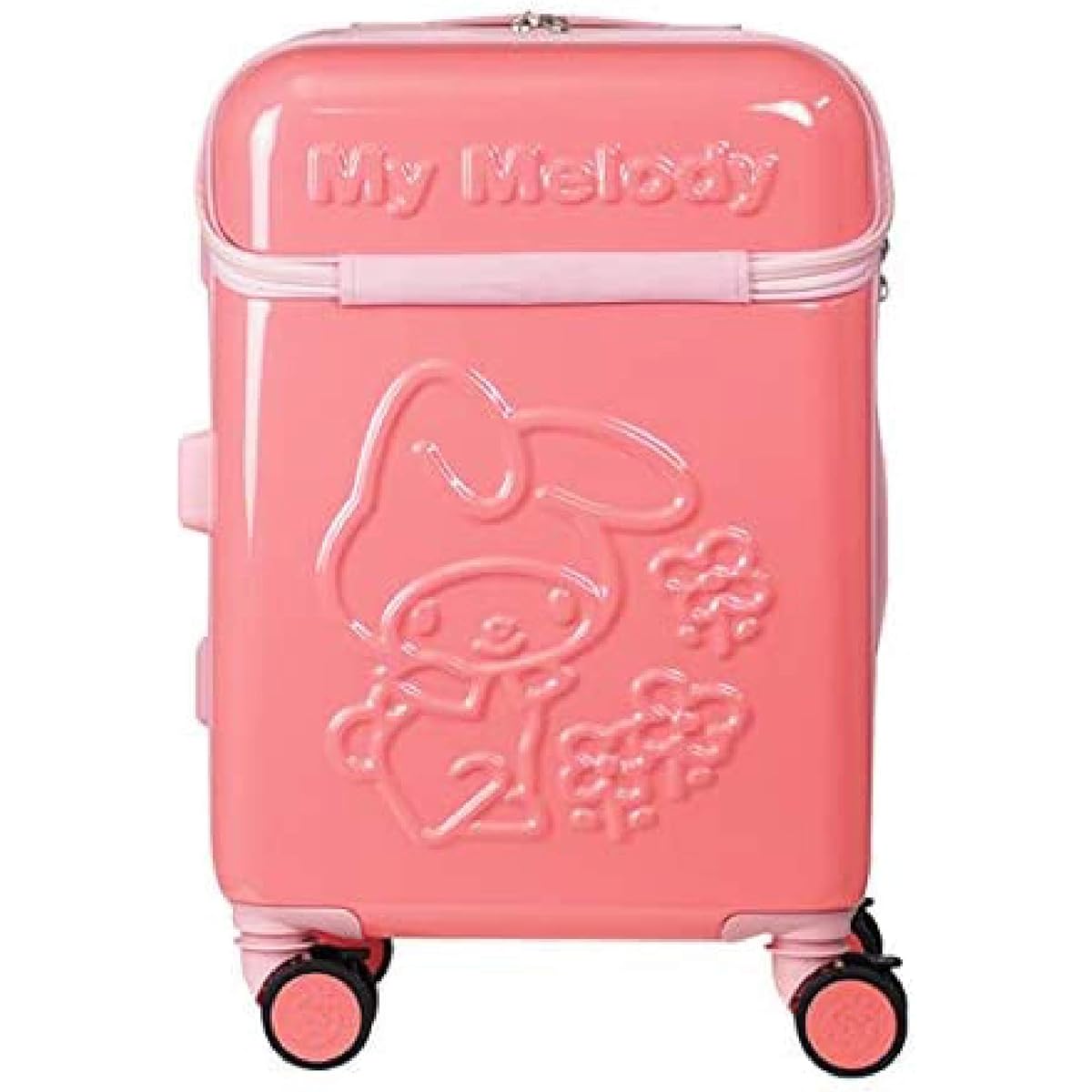 My Melody 20 inch suitcase pink with front pocket HK-SUC-02-MPK