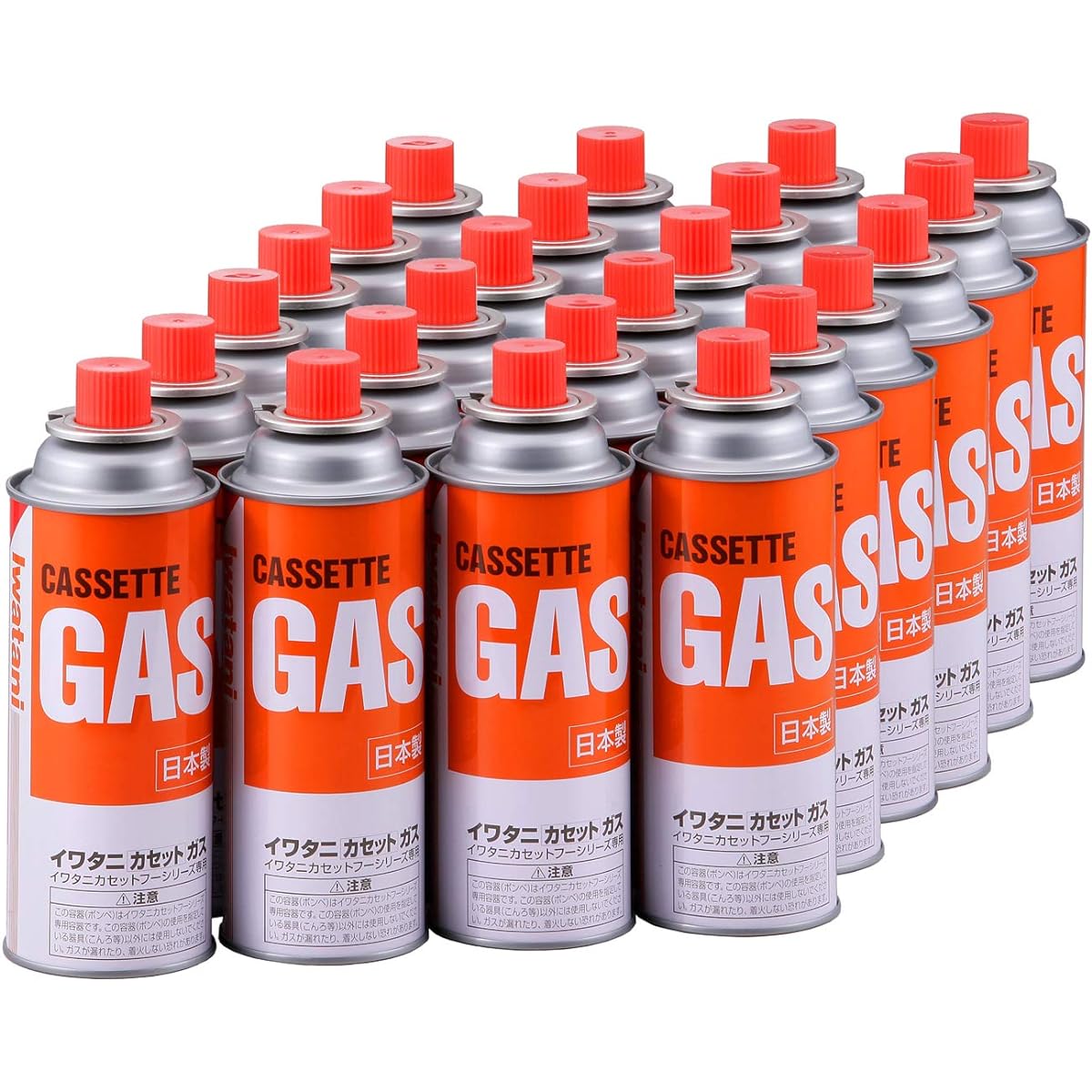 Iwatani Cassette Gas (Orange) 3P x 8 Set CB-250-OR-24G