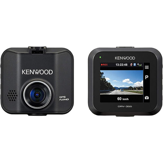 Kenwood Drive Recorder DRV-355 Wide Angle Bright F1.8 Lens Standard Type with High Functionality 32GB MicroSD Card Included Black KENWOOD