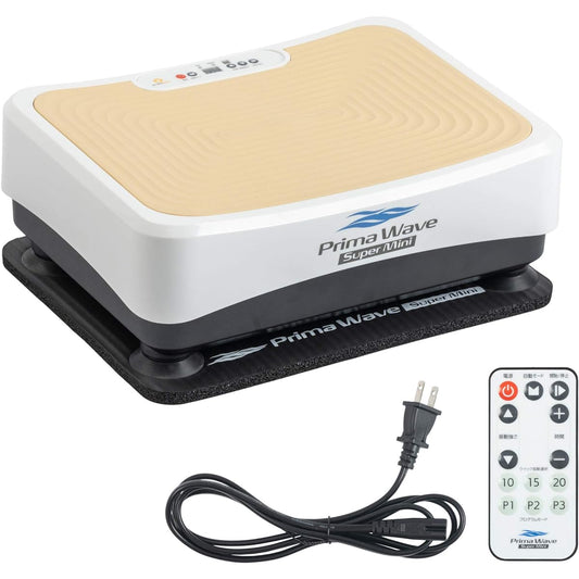Primasole Vibration Machine Prima Wave Super Mini 3 Program Modes Dedicated Floor Mat Shaking Machine Compact Fat Burning Diet Core Strengthening