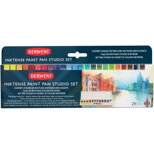 [Domestic regular product] Derwent Inktense Paint Pan Palette 24 colors 2305545