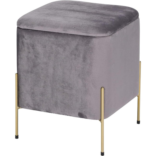 Takeda Corporation [Stool/with legs/storage] Gray 37×37×47cm Storage stool with legs M1-AS37GRY-K