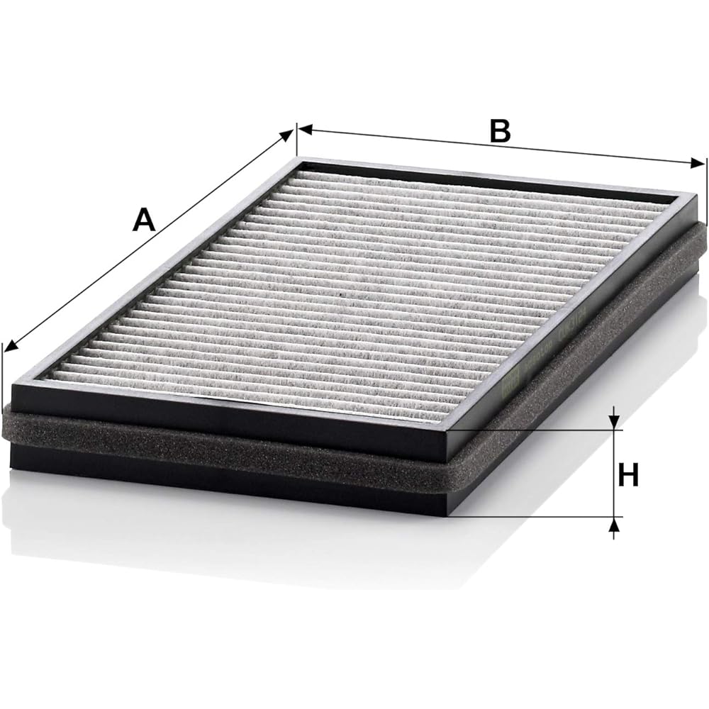 MANN Air Conditioner Filter (BMW/7 Series) with Activated Carbon, Large Deodorizing Effect, CUK 3124-2, 1 Set, [Model: GL36, GL44, GN60, HL40, HL48, HN48 First Year: 01/10-09/02] Part Number CUK3124-2