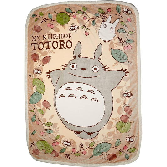 [Marushin] Blanket Leaves and Nuts 01 Totoro 1 H200 x W140cm