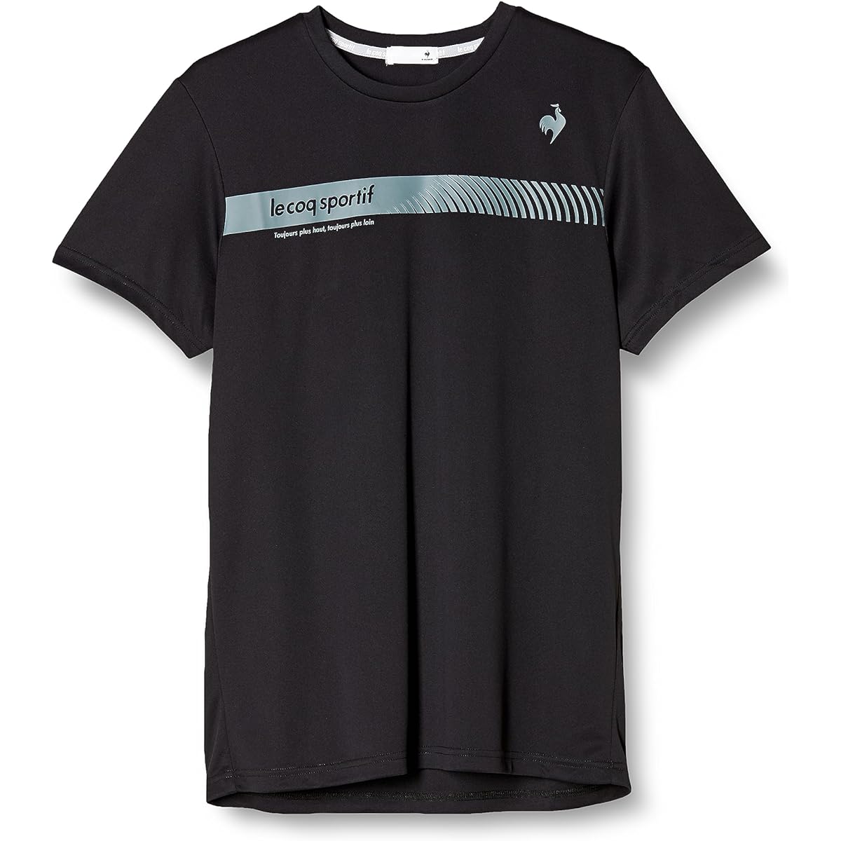 [Le Coq Sportif] Practice Shirt, Printed Practice Shirt, Sweat Absorbent, Quick Drying, UV CUT (UPF50+) SUNSCREEN Practice, Colorful, Short Sleeve QTMWJA05