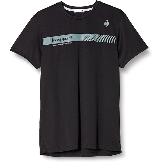 [Le Coq Sportif] Practice Shirt, Printed Practice Shirt, Sweat Absorbent, Quick Drying, UV CUT (UPF50+) SUNSCREEN Practice, Colorful, Short Sleeve QTMWJA05