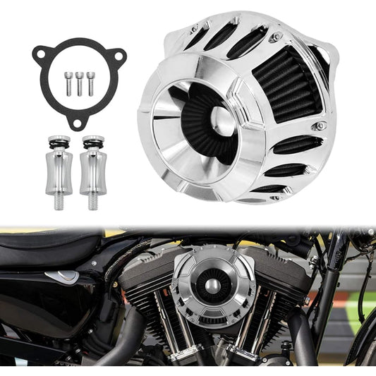 YHMTIVTU Motorcycle Intake Air Cleaner Air Filter for Harley Touring Softail Dyna