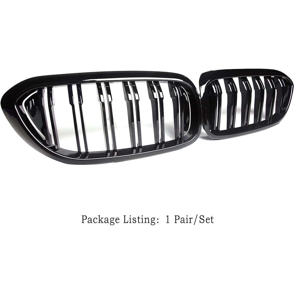 Front Grill/Grill Kidney Grill replacement BMW 5 Series G30 G31 F90 (ABS, Gloss Black)