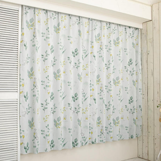 Disney Pooh Winnie the Pooh Grade 2 Blackout Heat Shielding Curtain Width 100 x 178cm Length Set of 2 Disney Tigger Pooh Eeyore Washable Character SB-610-D