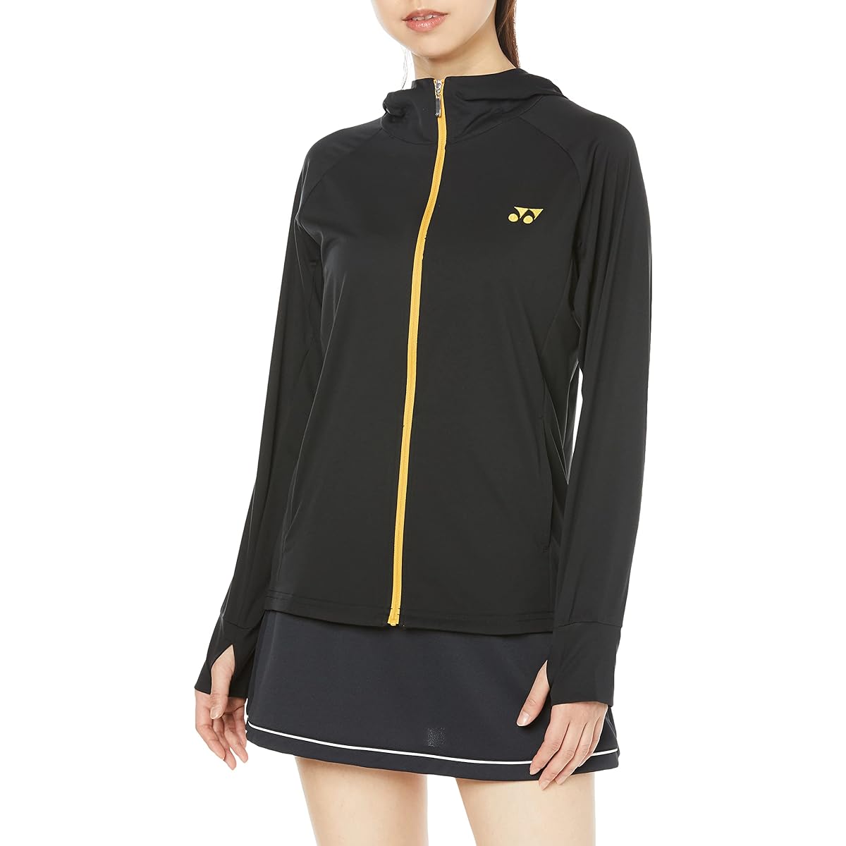[YONEX] Women's Parka Knit Warm-up Parka 57076