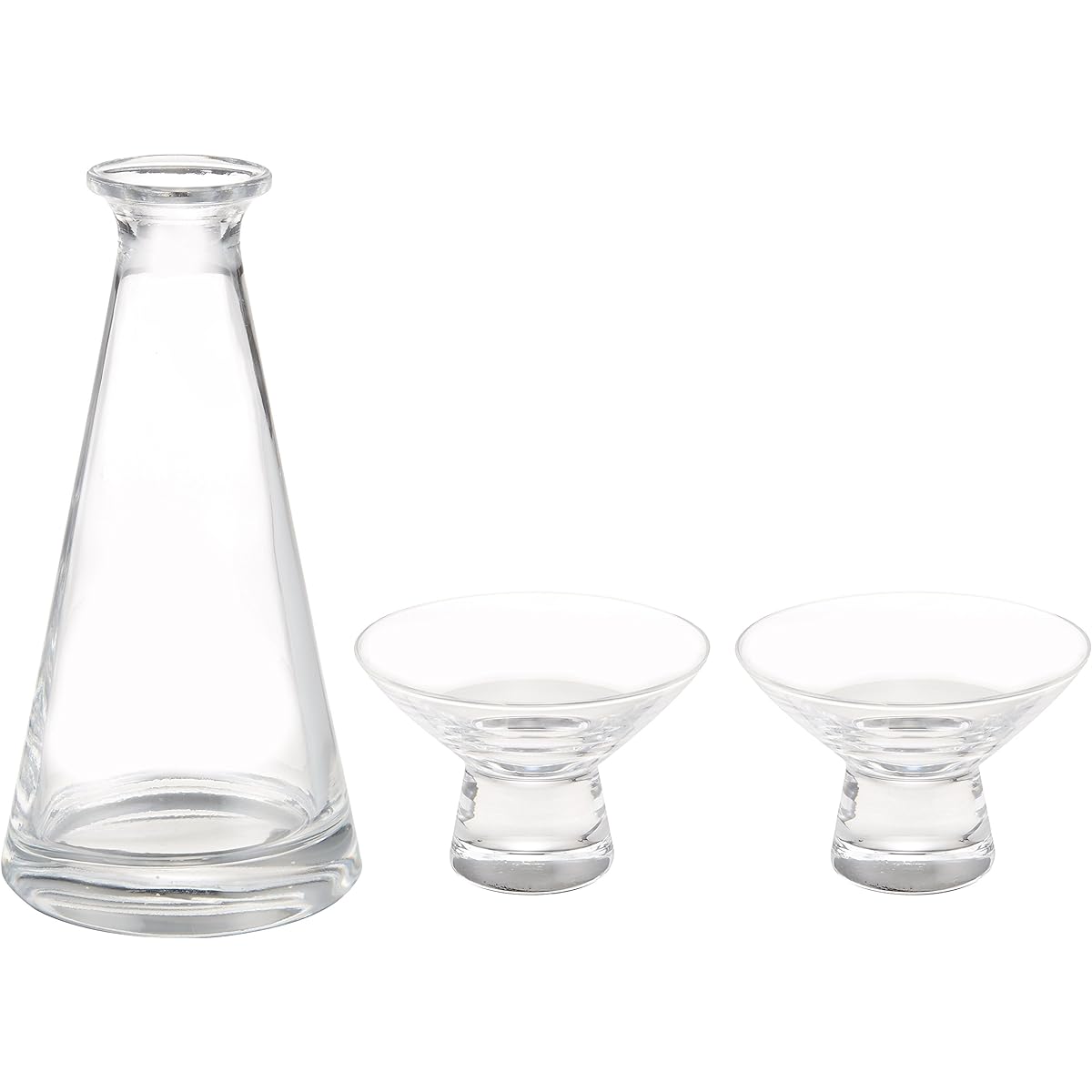 Hirota Glass Tokkuri + Cup Set Edo Glass EDO-17