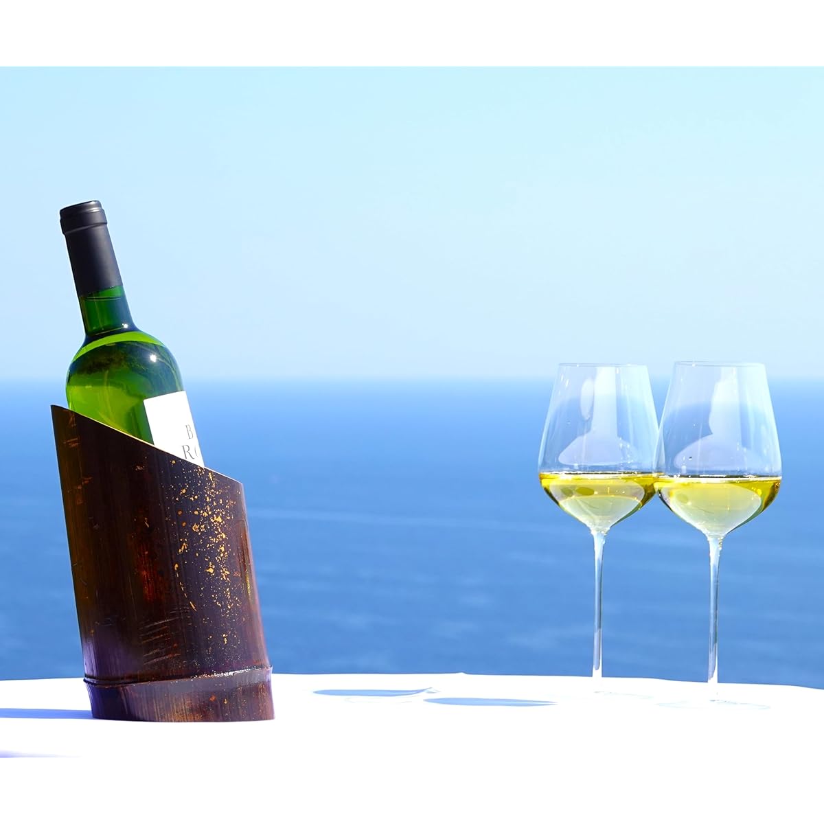 bamboodom Japanese Domestic Wine Cooler Can also be used as an art object, kept cool with bamboo without ice, completely handmade BAMBOOCOOLER (Size S (bottle diameter 78mm insertion guaranteed))
