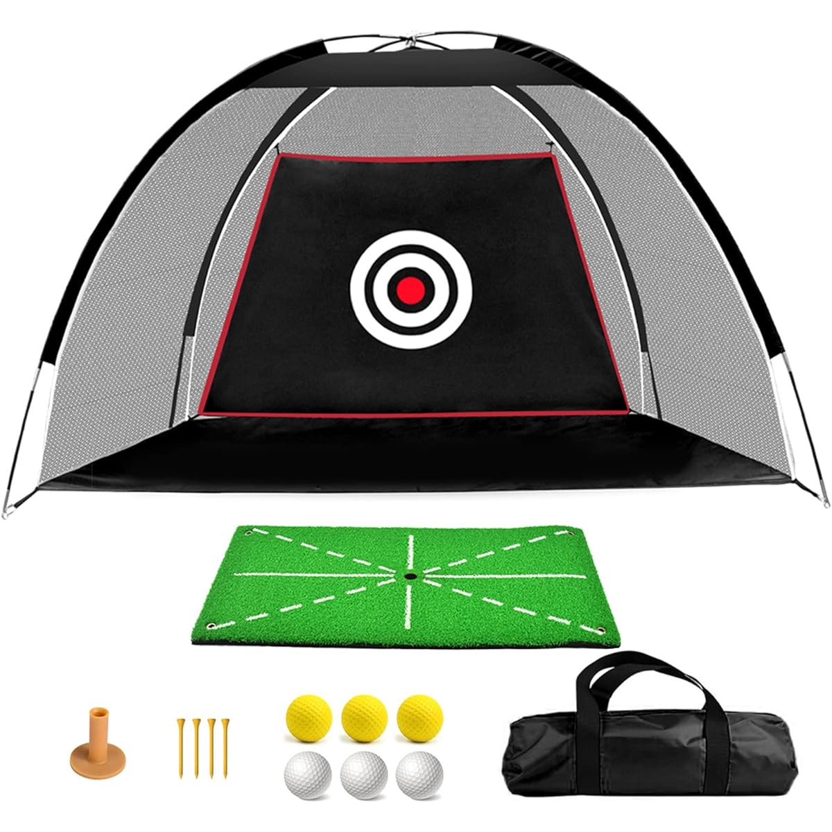 Voodans Golf Practice Net Golf Net Golf Mat Large Golf Style Golf Swing Practice Net Golf Practice Set