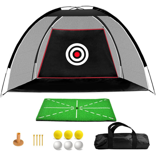 Voodans Golf Practice Net Golf Net Golf Mat Large Golf Style Golf Swing Practice Net Golf Practice Set