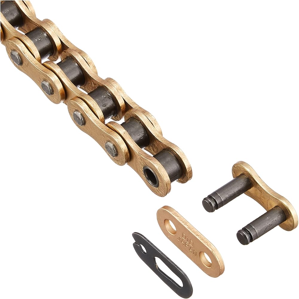 D.I.D Motorcycle Chain with Clip Joint 520ERT3-110RB G&G (Gold) SDH Pin Processing for Two Wheels Motorcycle 906364
