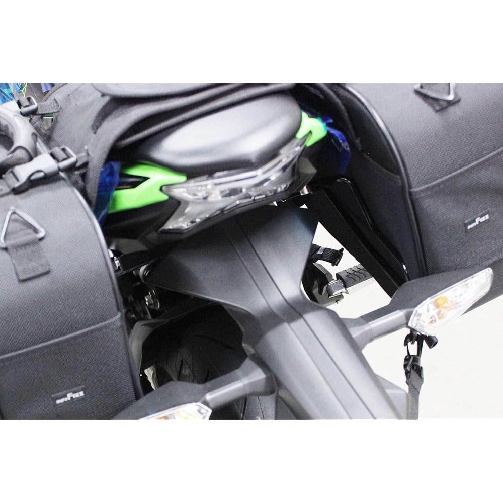 Kijima Motorcycle Bike Parts Stay Bag Support Entanglement Prevention Left and Right Separate Type Steel Black Finish NINJA650/Z650 210-4994