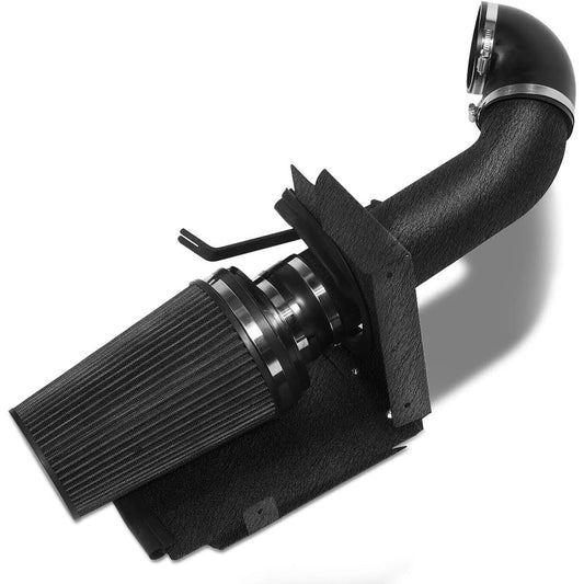 MOOSUN 4 inch cold air intake black tube + heat shield 1999-2006 GMC/chavy V8 4.8L/5.3L/6.0L Silverado 1500/2500/3500 Black