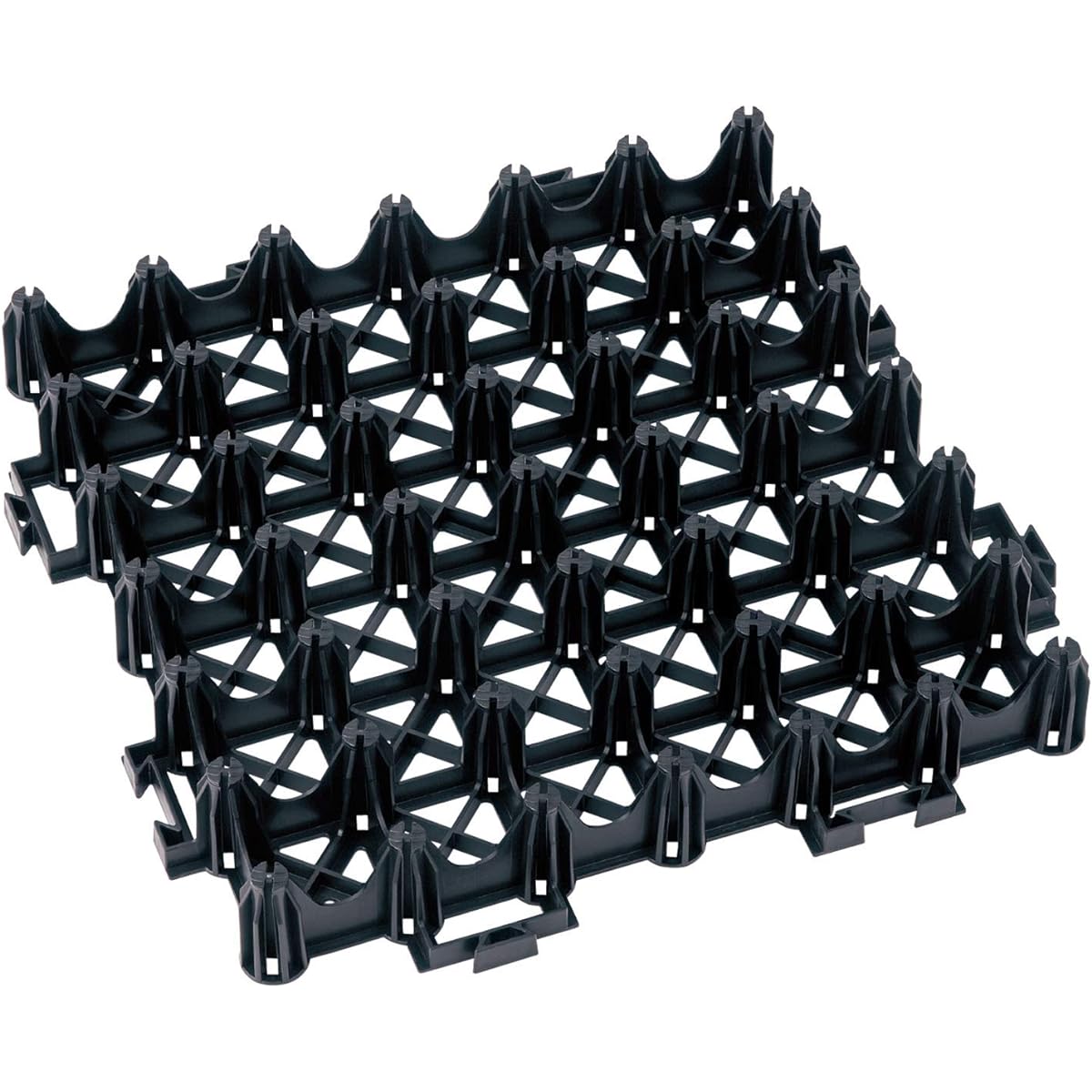 Greening possibility rate: 94% Greening parking lot lawn protection material Eco unit base Black Set of 4 1.1 square meters