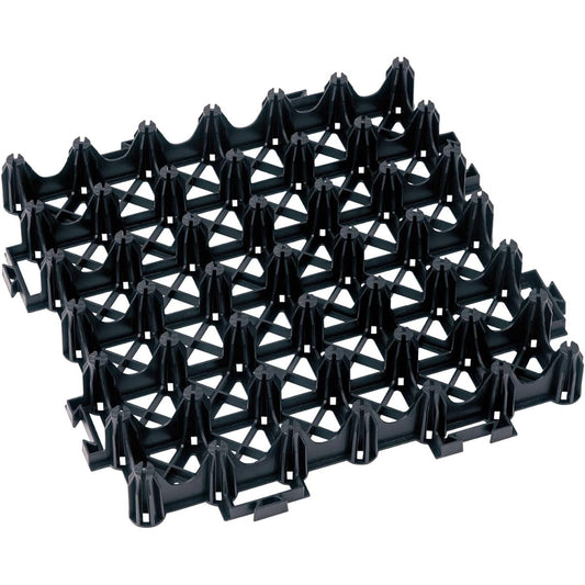 Greening possibility rate: 94% Greening parking lot lawn protection material Eco unit base Black Set of 4 1.1 square meters