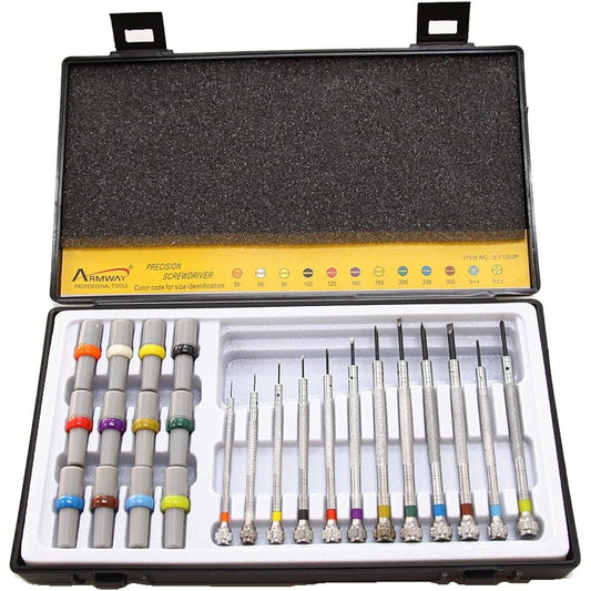 Esco 12 piece set [+-Hex] screwdriver (precision/with replacement bits) EA552GS