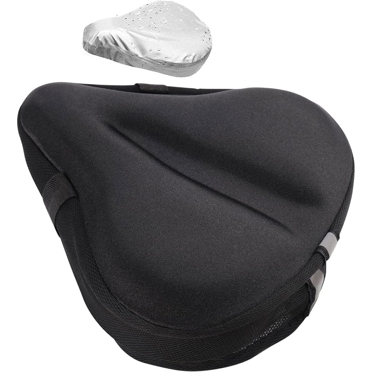 Bicycle Saddle Cover Cushion, Bicycle Saddle, No Pain, Waterproof Cover Included, Mama Chari Saddle Cushion, Super Thick, Memory Foam, 3D, 3D, Easy to Install, Mountain Bike Cushion