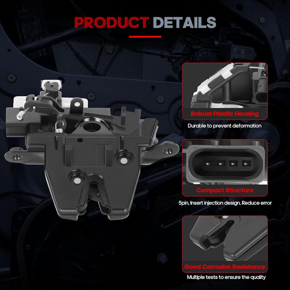 CCIYU Trunk Ded Arrock Actu Eating Debuts Exchange Model: 2005-2012 Chevrom Rib 2008-2009 Pontiac G6 2003-2009 Saturn Aura ion 931-258 20815646