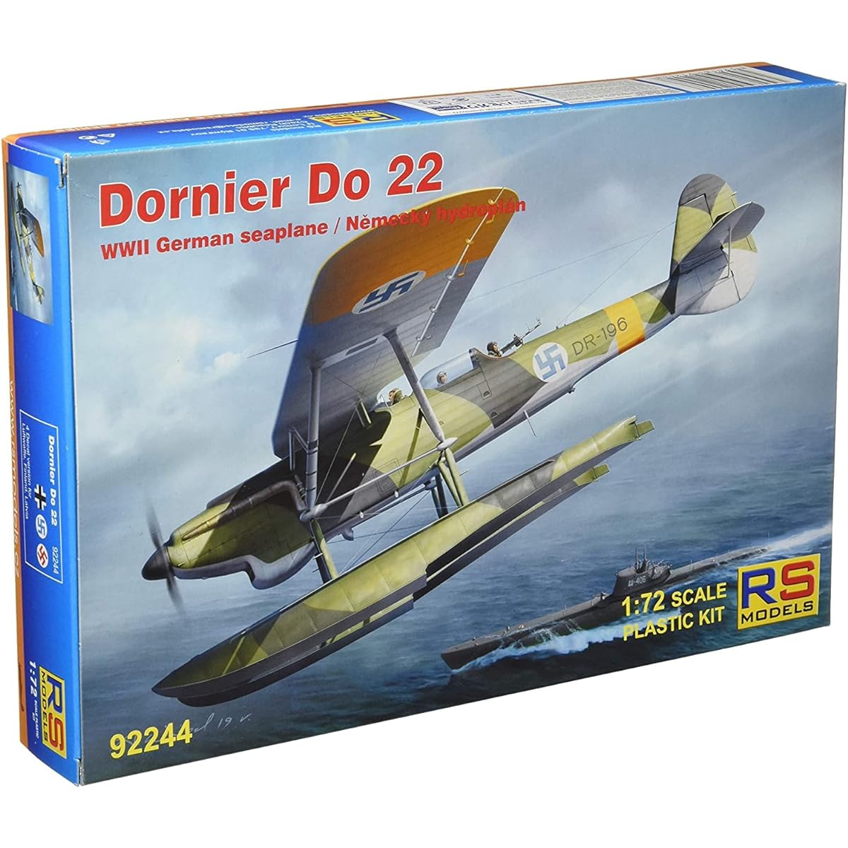 RS Model 1/72 Finnish Air Force Dornier Do22 Plastic Model 92244