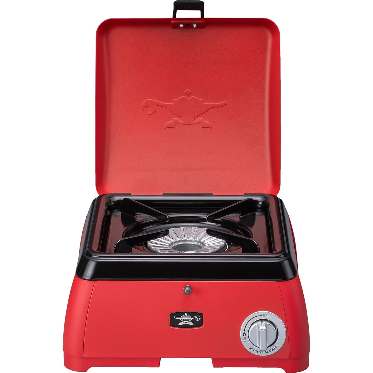 Aladdin Portable Cassette Stove Gas Stove Tabletop 1 Burner Kamado kama-do (Single) Outdoor Load Capacity 20kg Red SAG-K29A(R)