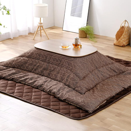[IRIS OHYAMA] Kotatsu comforter KKBJ-2015 1) Comforter/Brown 3) Rectangle 200 x 150cm (compact)