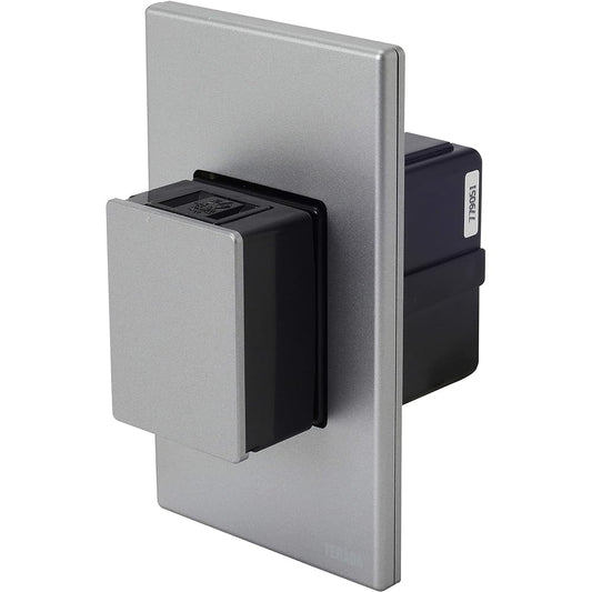 [TERADA] UCW100SL Wall Push Outlet Silver No Ground/No Key
