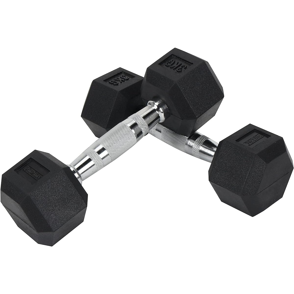 FitElite HEX Dumbbell (Hex Dumbbell) 3kg 5kg 7.5kg 10kg 12.5kg 15kg 17.5kg 20kg 22.5kg 25kg 27.5kg 30kg 35kg [Soft material, ideal for indoor use]