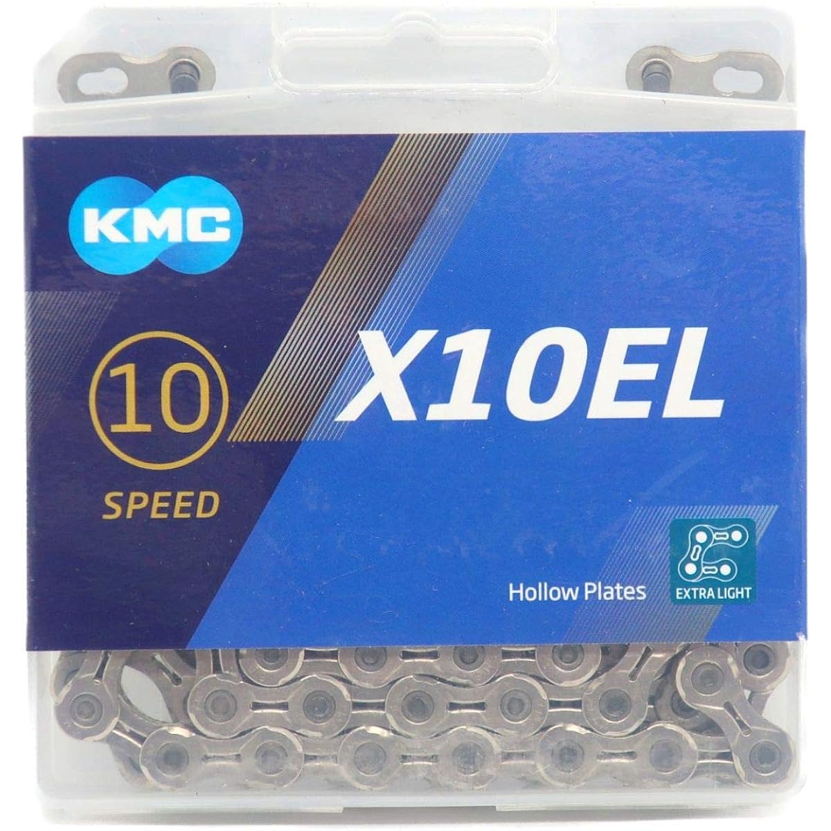KMC X10EL Chain 114Links for 10 Speed/10S/10 Speed/10speed (Silver) [Parallel Import]