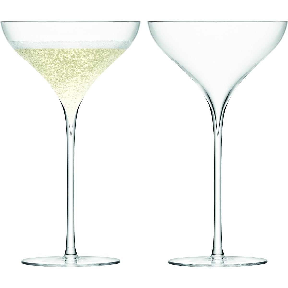 LSA Champagne Glass Clear 250ml SAVOY G245-09-301 Set of 2