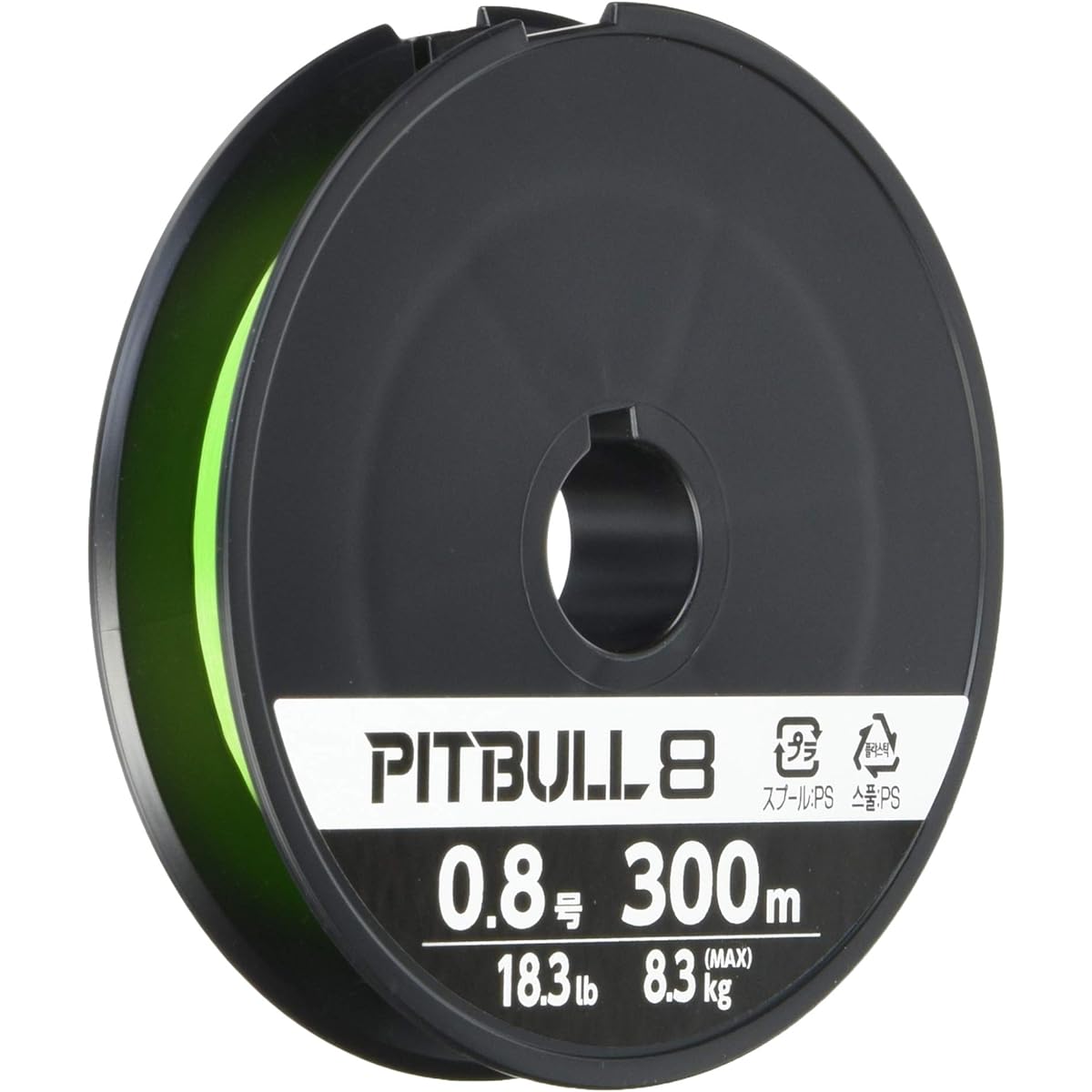 SHIMANO Line Pitbull 8 300m No. 0.8 Lime Green PL-M78S Fishing Line