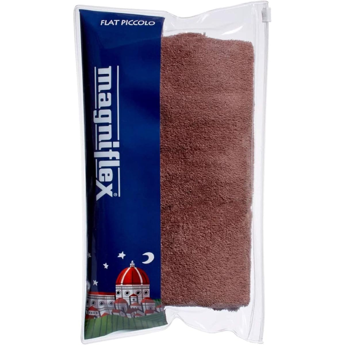 Magniflex Pillow Cover Bright Cotton Pillow Case Cocoa Brown [For Flat Piccolo] [Official Direct Sales] Sinker Pile Soft to the Touch