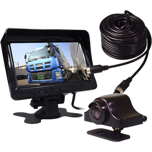 On-dash monitor 7 inch back camera 4 pin rear camera AHD IPS back interlocking 2 systems normal image mirror image 12V 24V truck compatible SV3-TK701-S01