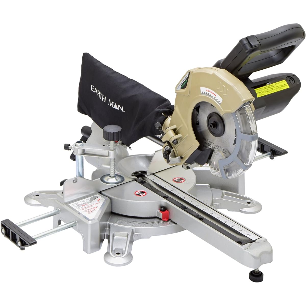 Takagi Slide Circular Saw EARTH MAN 190mm SM-190A [Saw blade tilt angle up to 45 degrees left] TAKAGI Slide Circular Saw Circular Saw Circular Saw Tabletop Circular Saw Slide Circular Saw Table Saw Oshinoko Chip Saw Cutting Machine