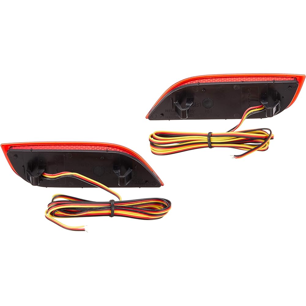 VALENTI Jewel LED Rear Bumper Reflector Type 1 Red Subaru General Purpose RBR-SB1