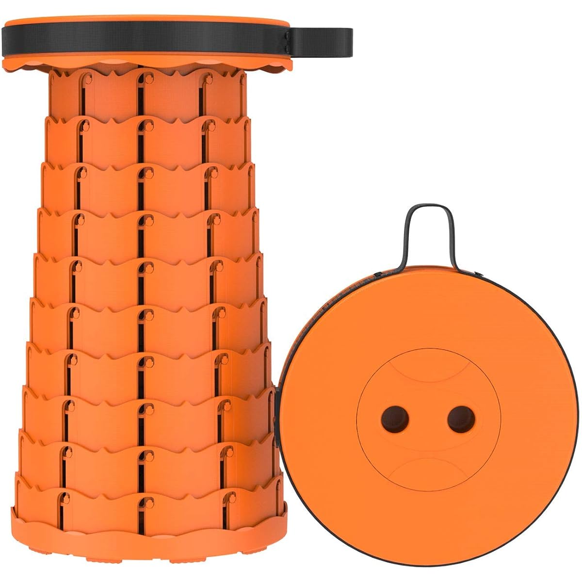 LITARO Folding Chair, Outdoor Chair, Stool, Portable, Outdoor, Camping Chair, Fishing, Mountain Climbing, Portable, Lightweight, Deformable, Stepping Stool, Height Adjustment, One Second Open/Close, Waterproof, Load Capacity 150kg