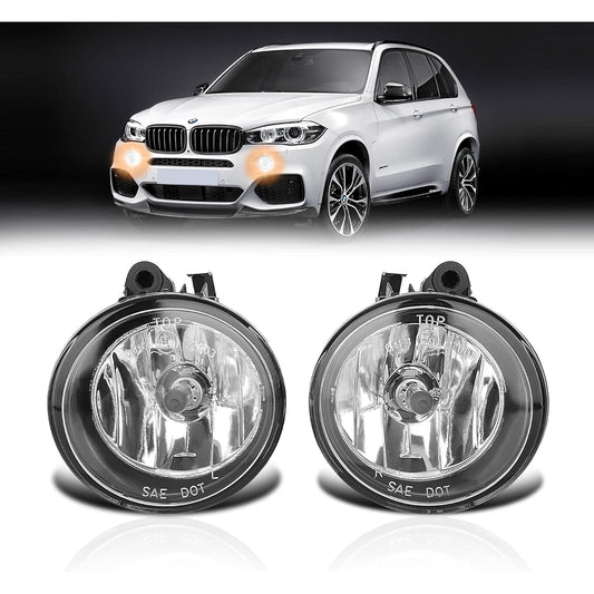 TANGMIGE Fog Lamp BMW X1 X3 X4 (F48 F39 F25 F26 Halogen Lamp Adaptive Headlamp) X5 X6 F15 F16 2011-2021 1 Pair Clear Lens